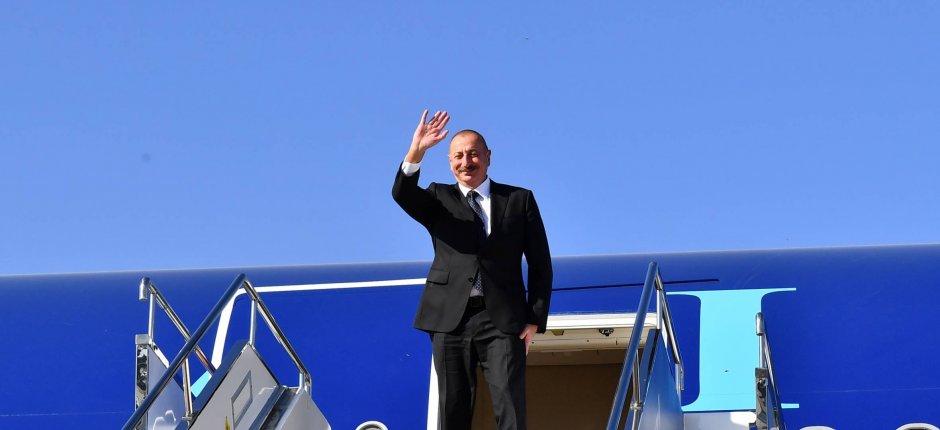 İlham Əliyev Türkiyəyə işgüzar səfərə gəlib