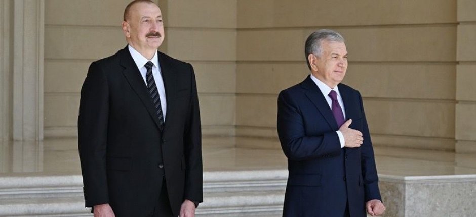 Özbəkistan Prezidentinin rəsmi qarşılanma mərasimi olub