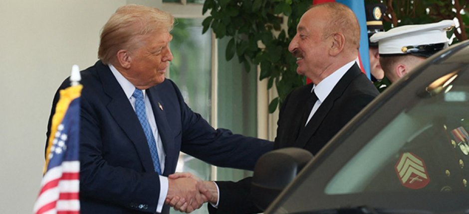 Donald Trampla İlham Əliyevin görüşü başlayıb - VİDEO