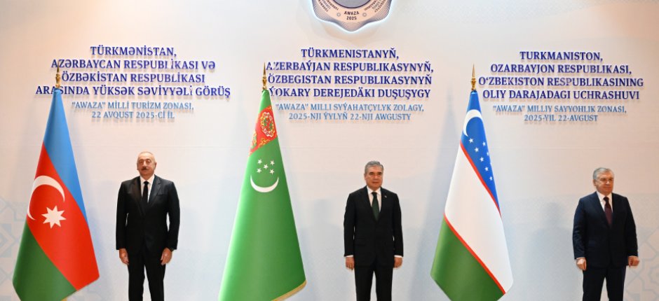 Türkmənistan, Azərbaycan və Özbəkistan arasında yüksəksəviyyəli görüş başlayıb
