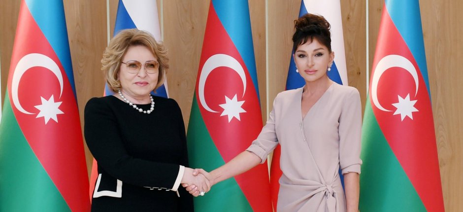 Valentina Matviyenko Mehriban Əliyevanı doğum günü münasibətilə təbrik edib