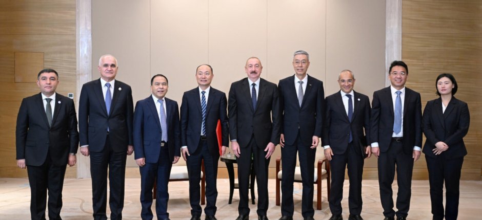 lham Əliyev “China National Chemical Engineering” şirkətinin sədri ilə görüşdü - FOTOLAR