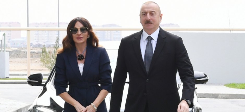 İlham Əliyev və birinci xanım BMT-nin mənzil qərargahına gəliblər