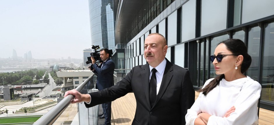 İlham Əliyev xanımı və İtaliya Prezidenti ilə açılışda iştirak etdi