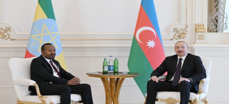 İlham Əliyevin Efiopiyanın Baş naziri ilə təkbətək görüşü oldu - FOTOLAR