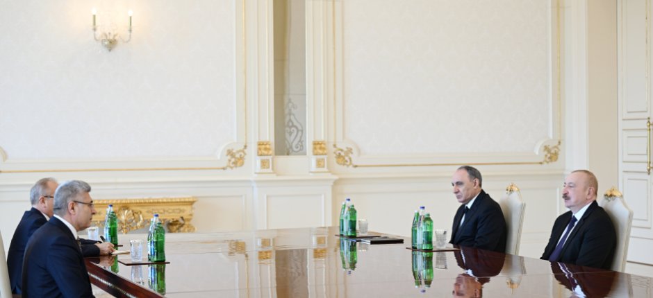 Prezident Muhsin Şentürkü qəbul etdi - Fotolar