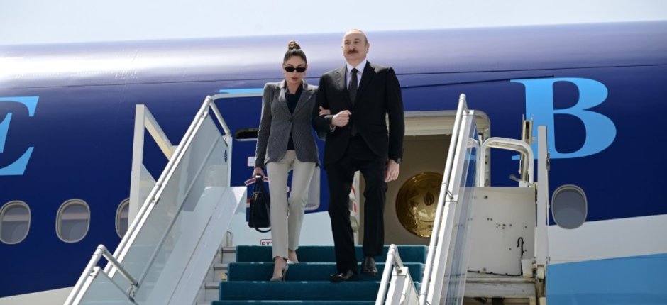 İlham Əliyev Türkiyəyə işgüzar səfərə getdi - FOTOLAR