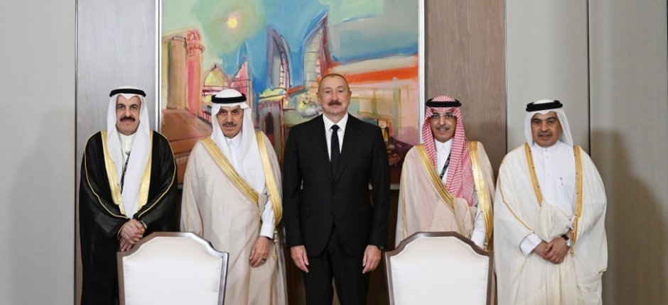Prezident Ərəb Koordinasiya Qrupuna daxil olan üzv qurumların rəhbər şəxslərini qəbul edib - FOTO