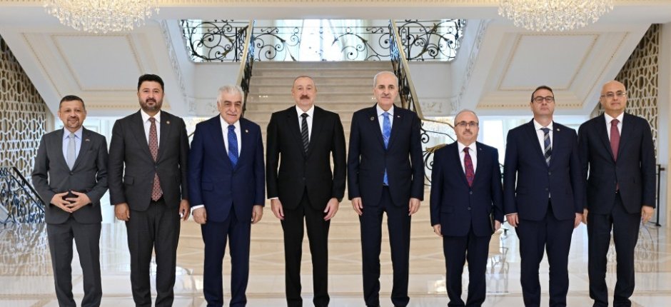 İlham Əliyev Türkiyə Böyük Millət Məclisinin sədrini qəbul etdi