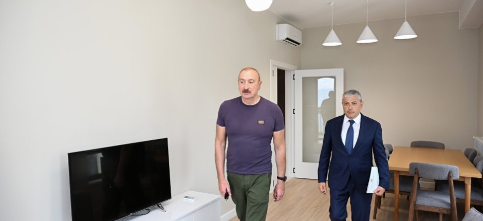 İlham Əliyev Şuşada dövlət-özəl tərəfdaşlığı çərçivəsində görülən işlərlə tanış olub - Fotolar