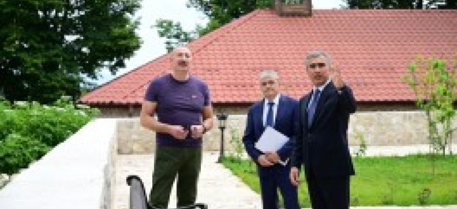 Prezident İlham Əliyev Şuşada “Yasəmən” hotelinin yeni korpusları ilə tanış olub - FOTOLAR