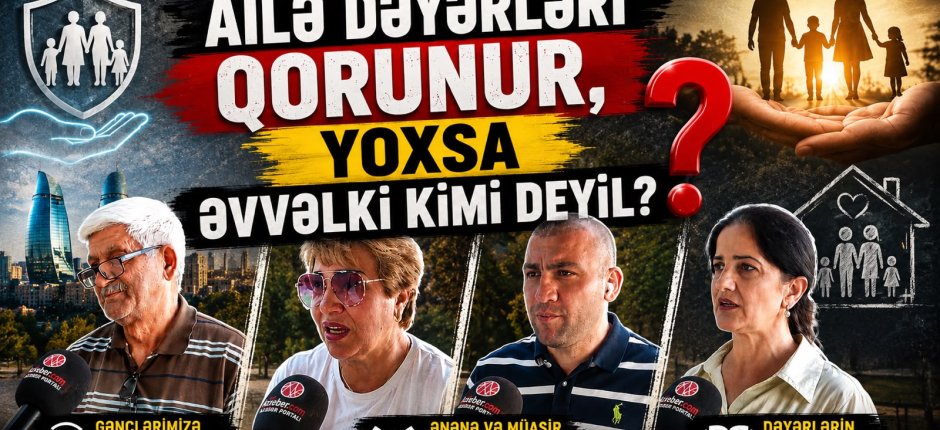 Ailə dəyərləri qorunur, yoxsa əvvəlki kimi deyil? - "Hər şey pula satılıb, ona görə qorunmur" – VİDEOSORĞU