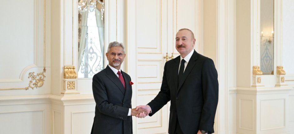İlham Əliyev Hindistanın xarici işlər nazirini qəbul etdi - FOTOLAR
