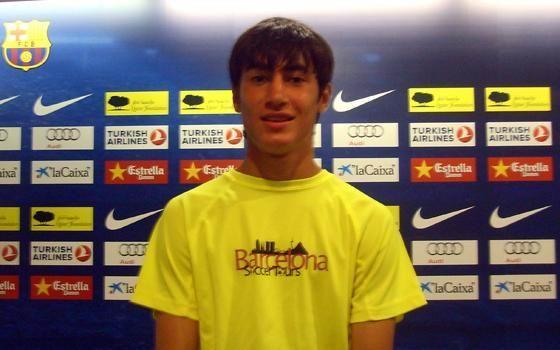 Azərbaycanlı futbolçu Barselonada - FOTO