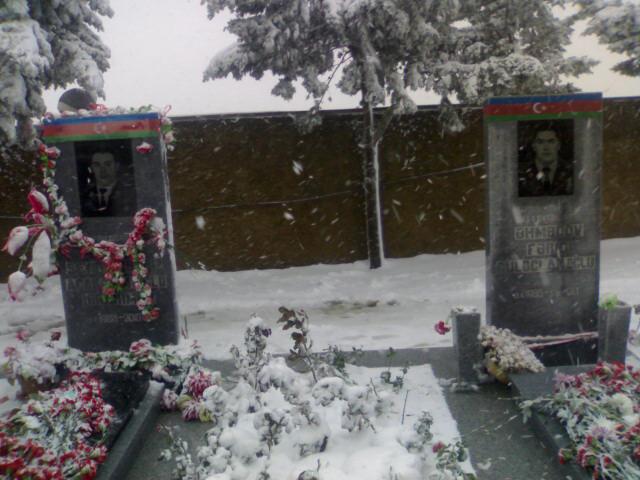 Mübariz İbrahimov və Fərid Əhmədov ölümlərindən 1 il sonra (FOTOLAR)