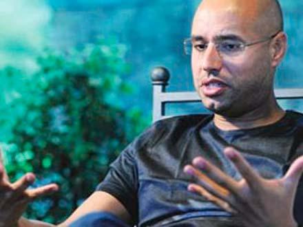 Qəddafinin oğlu azadlıqda