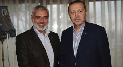 Ərdoğan "Həmas" lideriylə görüşüb
