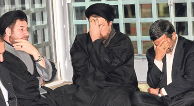 Prezident nəvəsinin yanında ağladı - FOTOLAR