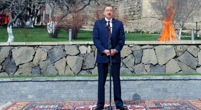 Prezident İlham Əliyev Novruz şənliyində iştirak etdi