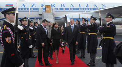 Prezident İlham Əliyevin Çexiyaya səfəri başladı