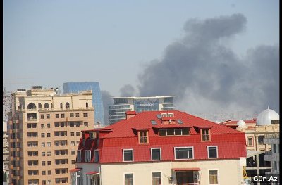 Bakı yenə yanır - FOTOLAR