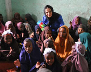 Qənirə Paşayeva Somalidə - FOTO