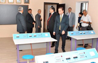 Ceyhun Osmanlı Sabirabadda 4 məktəbin açılışında iştirak edib
