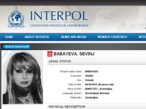 İnterpol Sevinc Babayevanı axtarır - FOTO