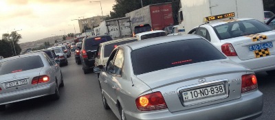 Bakıda böyük tıxac – VİDEO FAKT