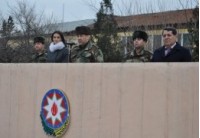 Tovuzda sərhəddə yerləşən əsgərlərlə görüş keçirildi