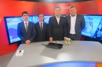 Azərbaycanlı gənclər Türkiyə televiziyasında canlı yayıma qatıldılar - VİDEO
