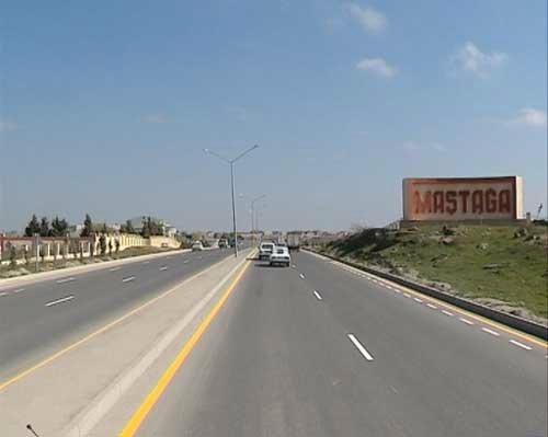 Bakının əsas yolu yenidən qurulur - FOTOLAR