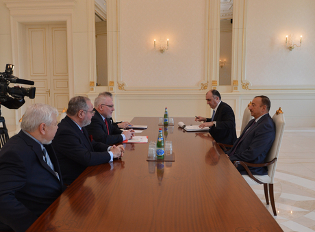 Prezident İlham Əliyev Minsk qrupunun həmsədrlərini qəbul etdi