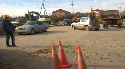 Masazır yolunu bağladılar - FOTOLAR