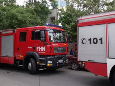 Paytaxtda Dəmiryol Vağzalı yanır