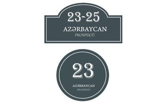Bakının 20 küçə və prospektinə yeni qaydada ünvan lövhələri quraşdırılıb
