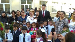 Fuad Muradov orta məktəbdə dərs keçdi