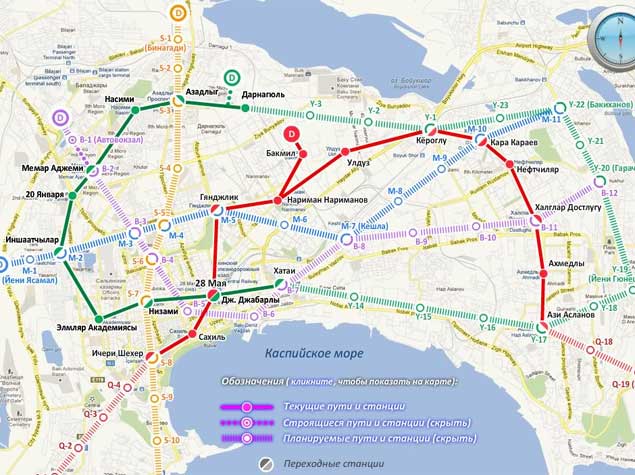 Bakıda yerüstü metro xətləri çəkilə bilər