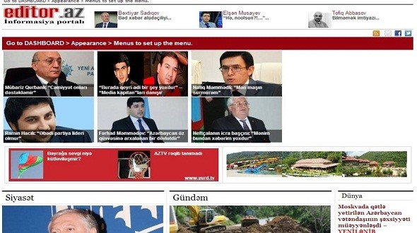 Editor.az-da texniki problem yaranıb