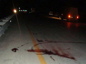 Bakıda avtobus piyadanın üstündən keçdi