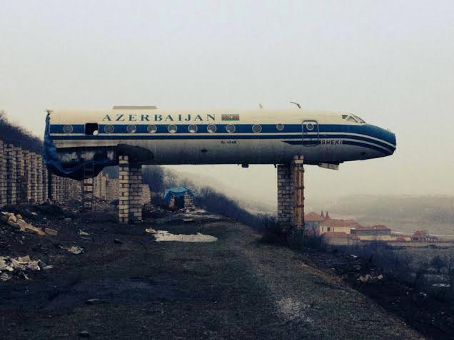 Azərbaycanda ‘AZAL’ın təyyarəsini restoran etdilər -  FOTO 