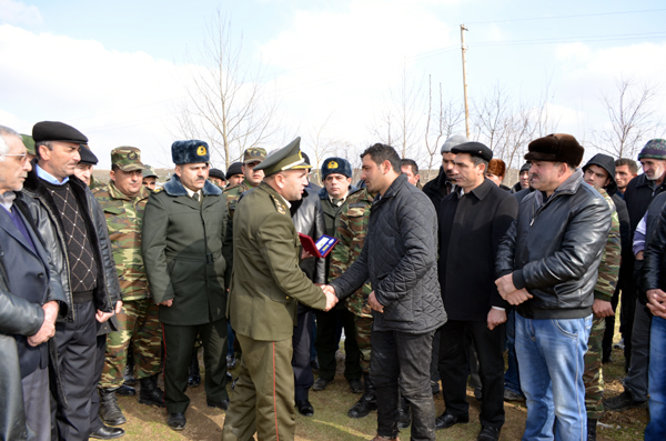 Şəhid əsgərimiz dəfn edildi - FOTO