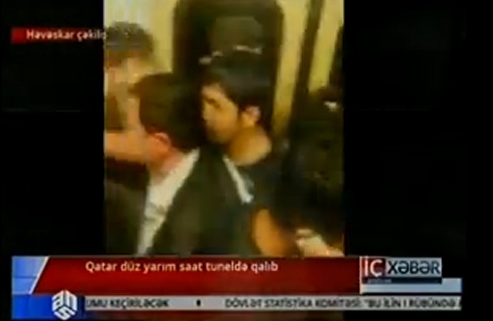 Bakı metrosunda yaşanan panikanın -  VİDEOSU 