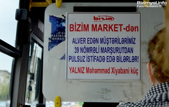 Bakıda pulsuz avtobus - FOTO 