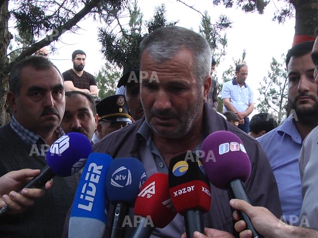 Şəhid olan gizirimiz torpağa tapşırıldı -  FOTOLAR 