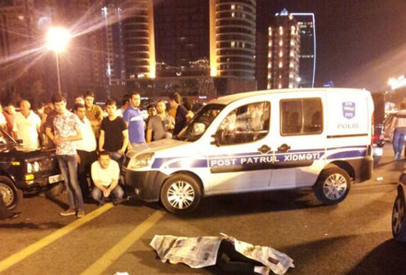 Polisi vurub qaçdılar