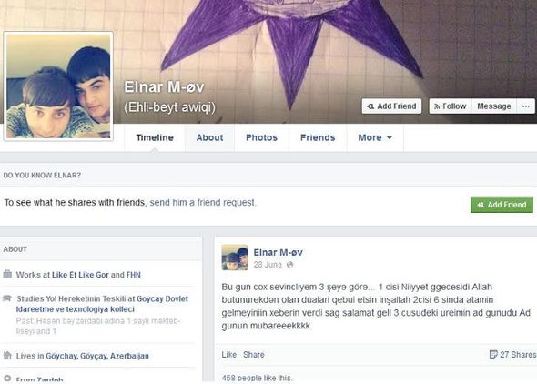 Kanalda batan gəncin ölümündən əvvəl yazdığı son status - FOTO