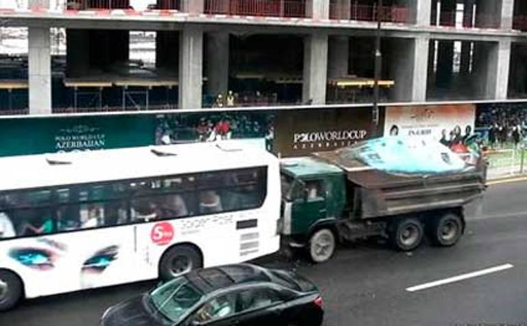 “KamAZ”ın “avtoş” sürücüsü belə yaxalandı - VİDEO
