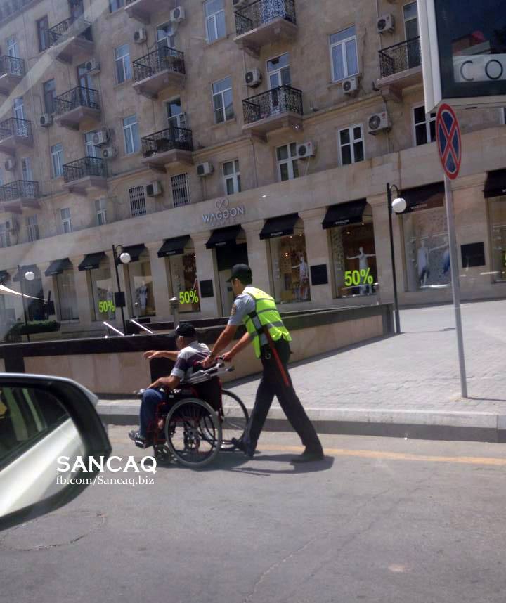 Bakıda polisdən nümunəvi hərəkət – FOTO