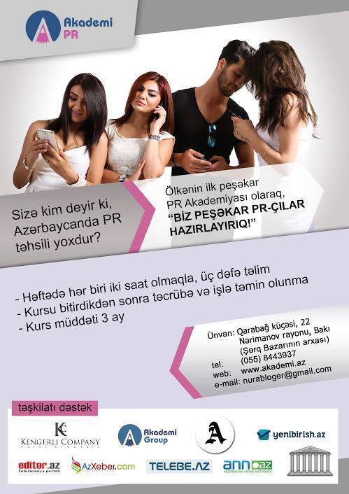 Ölkənin ilk peşəkar PR akademiyası tələbə qəbuluna başladı – VİDEO